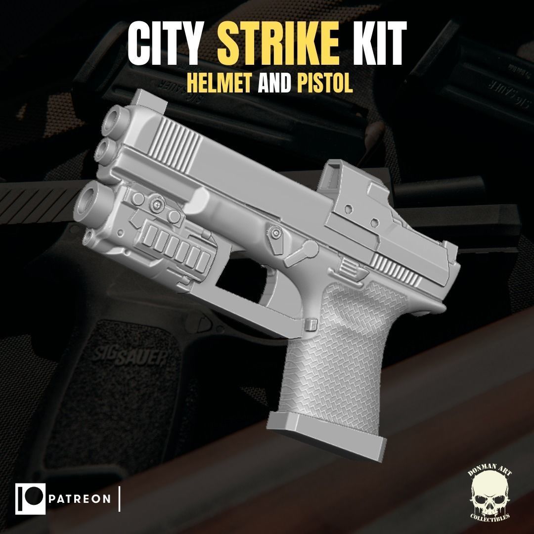 City Strike Kit for action figures 3D print model_9