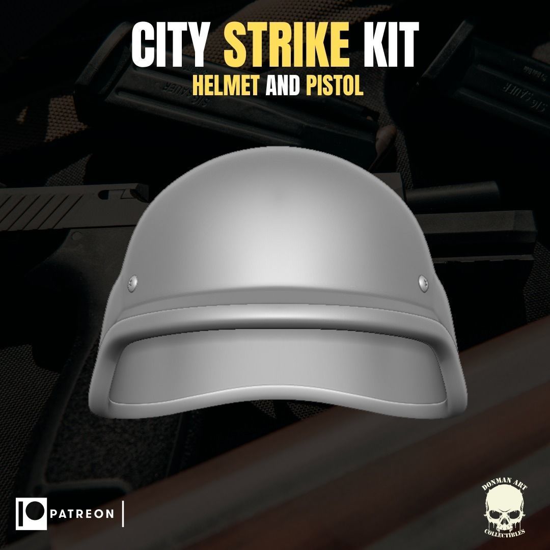 City Strike Kit for action figures 3D print model_15