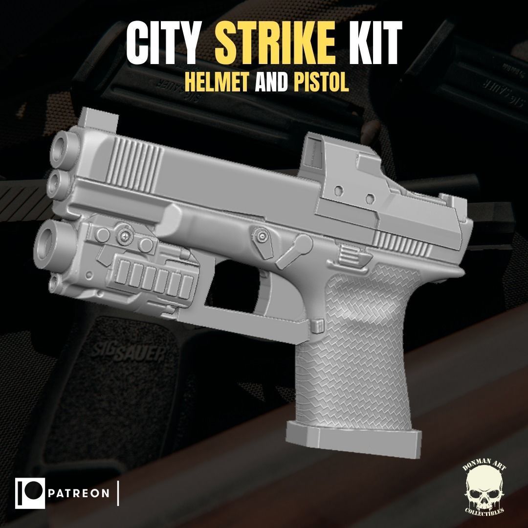 City Strike Kit for action figures 3D print model_12