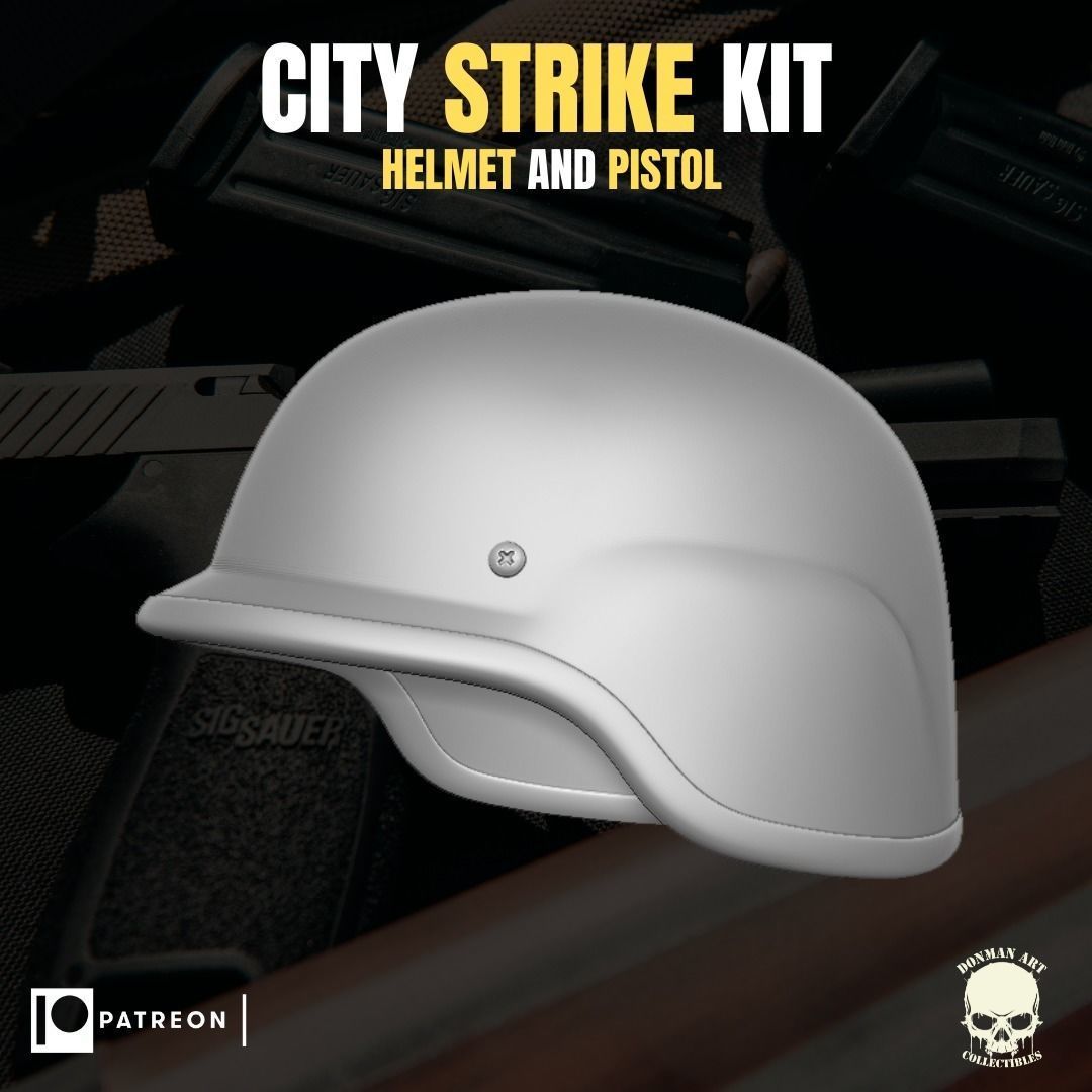 City Strike Kit for action figures 3D print model_6