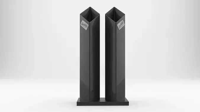 SWANKY STEEL DIAMOND SHOTGUN STACK 3D model