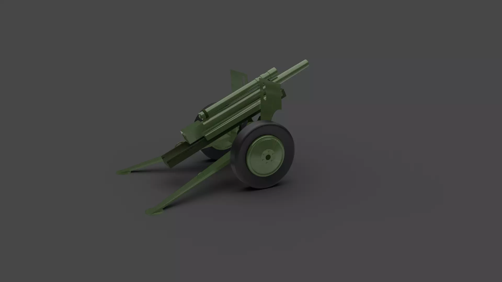 105mm cannon 3D model