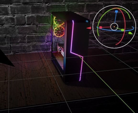 Gaming PC 3D model_4