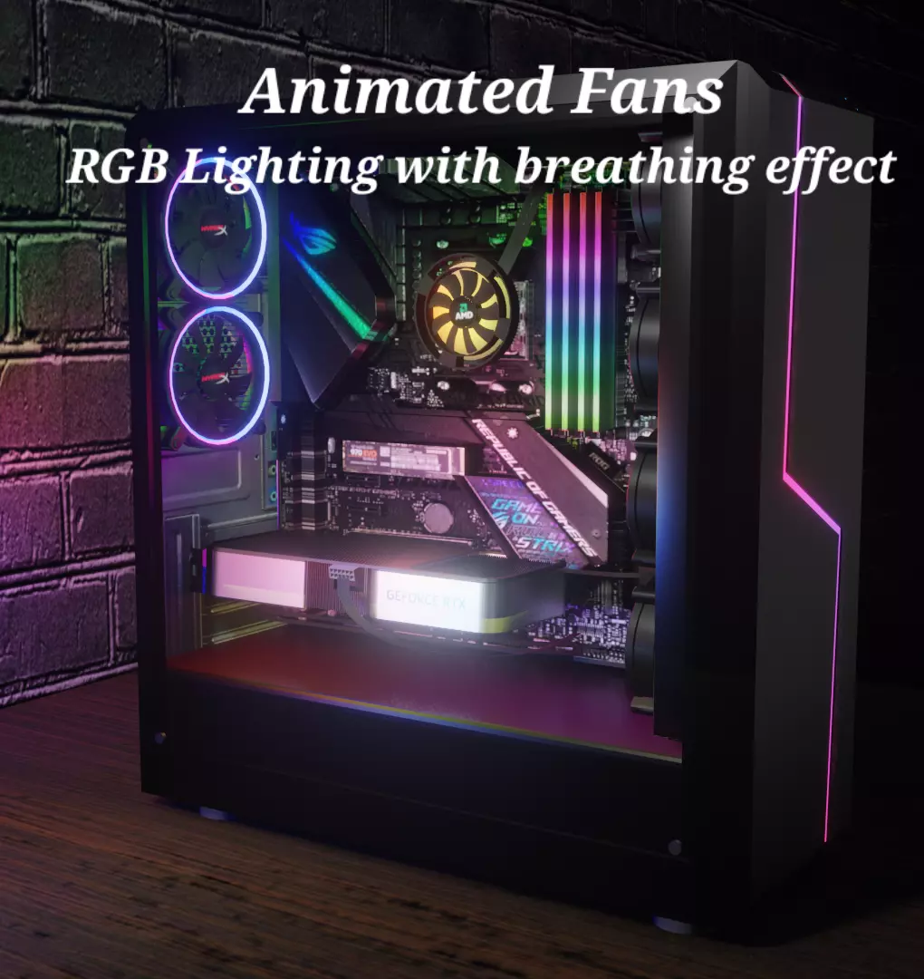 Gaming PC 3D model_0