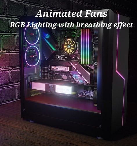 Gaming PC 3D model