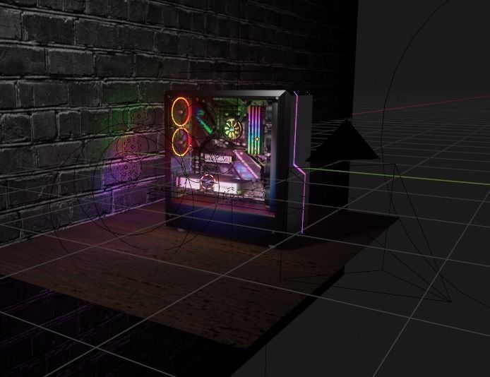 Gaming PC 3D model_5