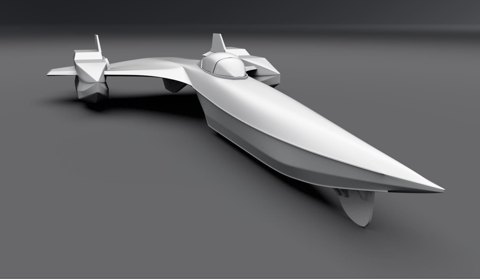 Blackbird Powerboat Scale model 3D print model_4