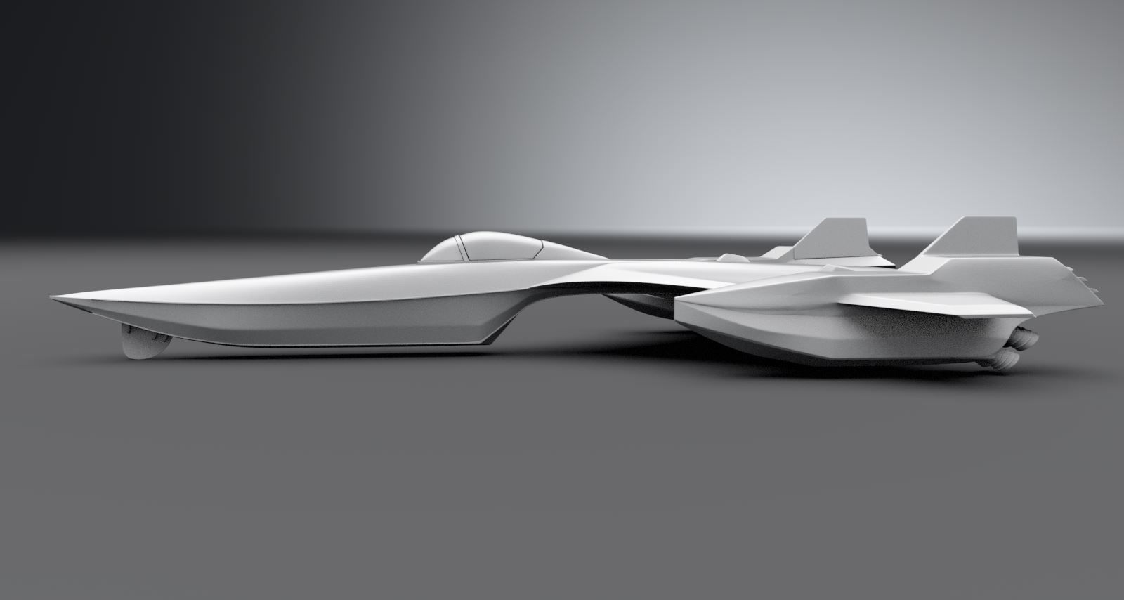 Blackbird Powerboat Scale model 3D print model_1