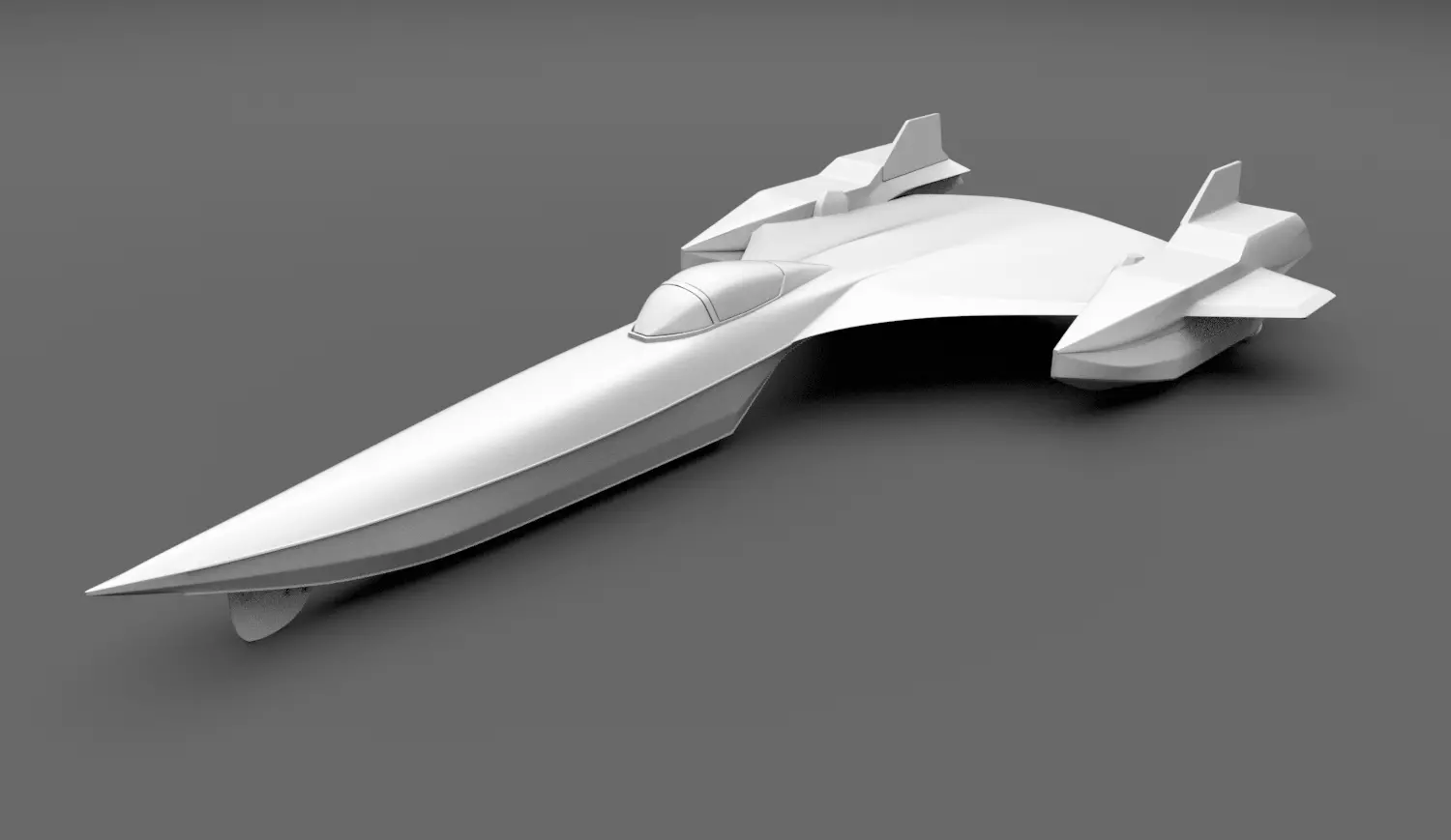 Blackbird Powerboat Scale model 3D print model_0