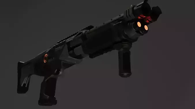 Sci Fi ShotGun S 2-8 3D model