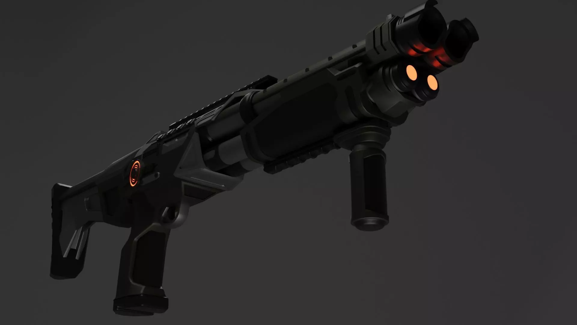 Sci Fi ShotGun S 2-8 3D model_0