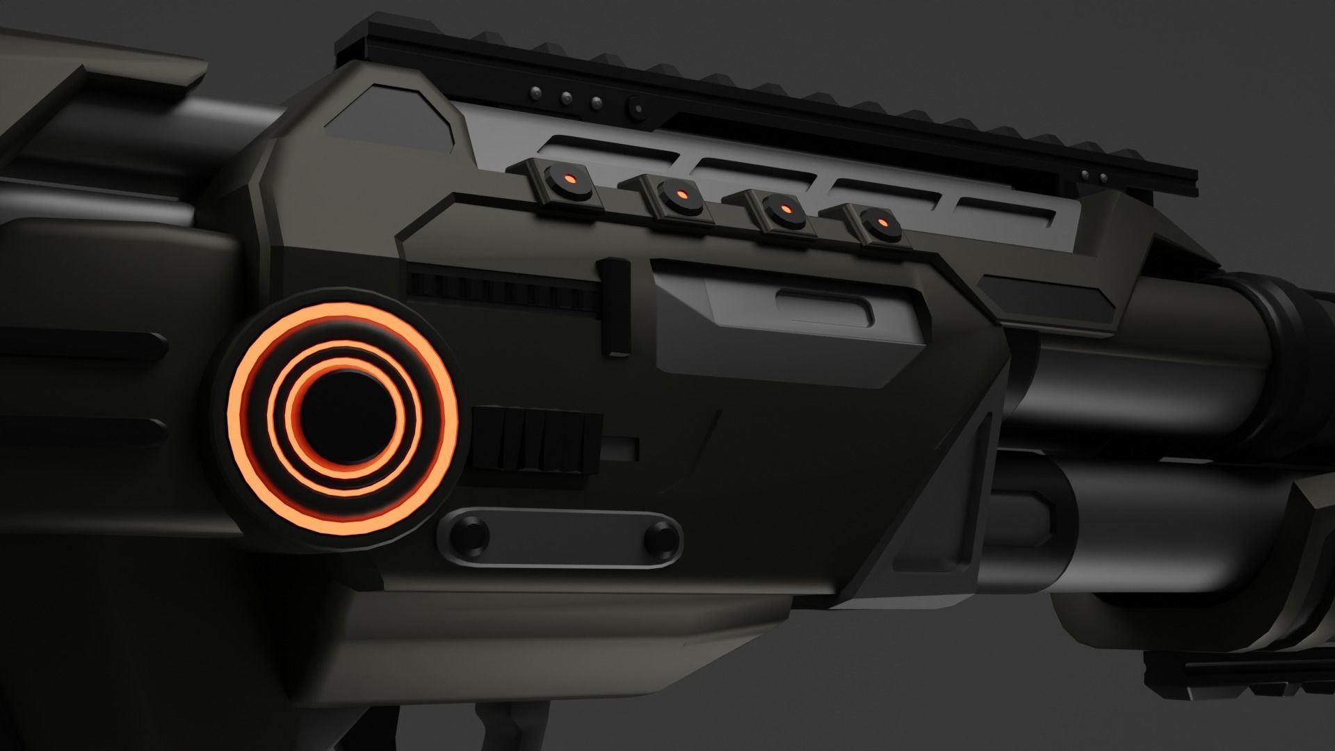 Sci Fi ShotGun S 2-8 3D model_1