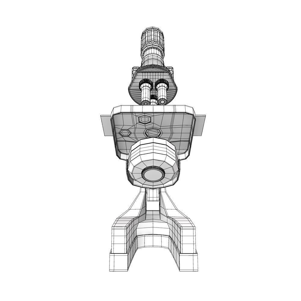 Laboratory microscope 3d model  3D model_10