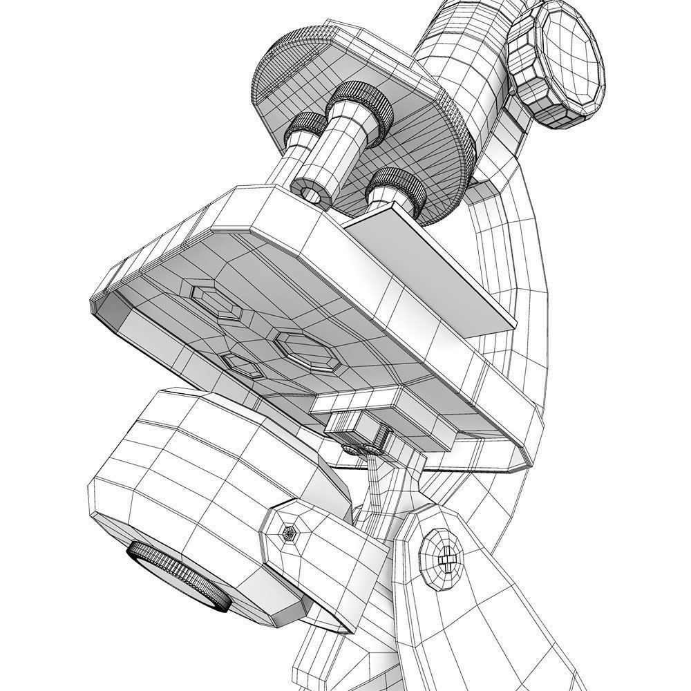 Laboratory microscope 3d model  3D model_8