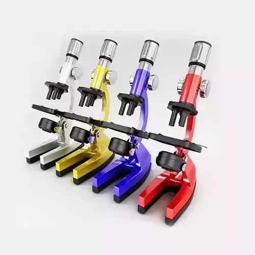 Laboratory microscope 3d model 