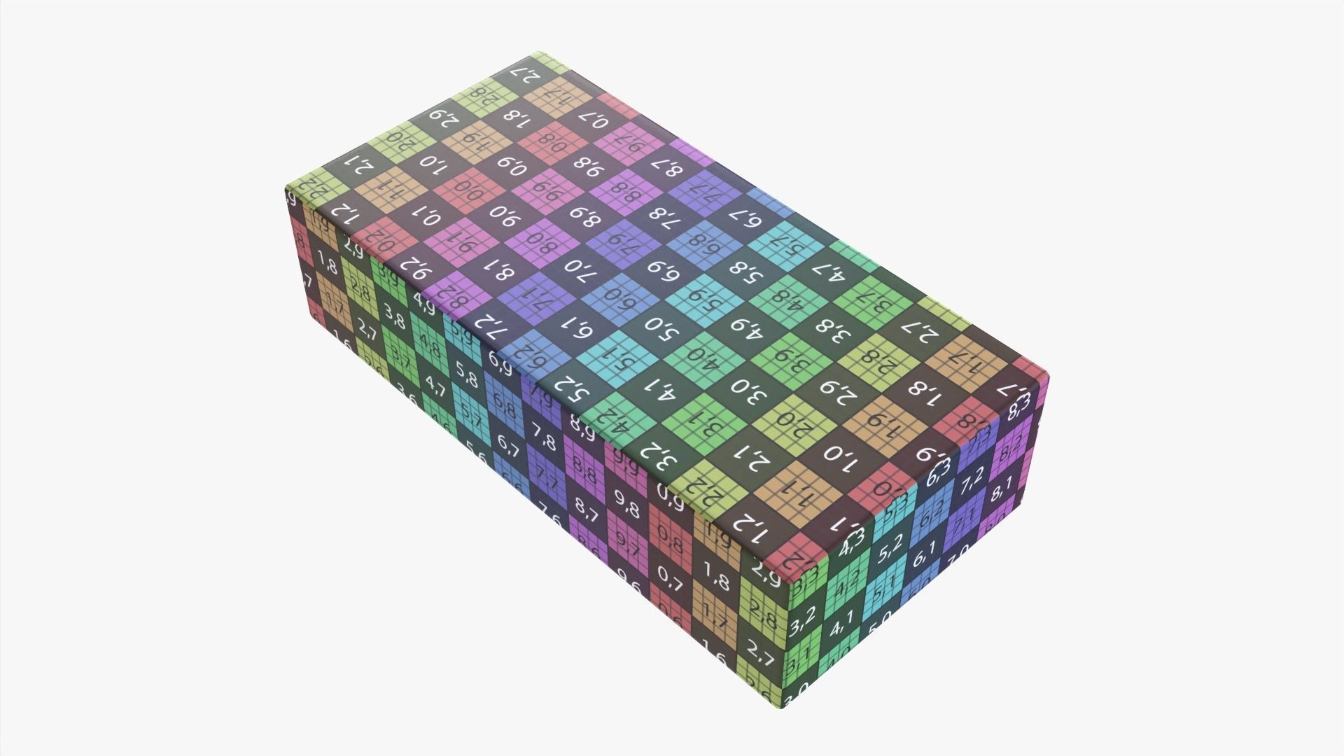 Clay brick type 01 3D model_6