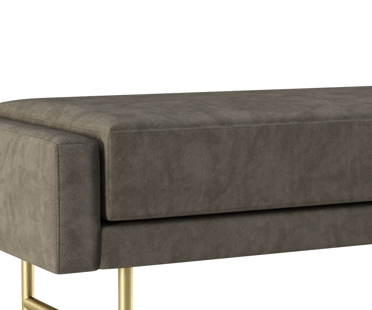Blu Dot Bank Velvet Bench  3D model_2