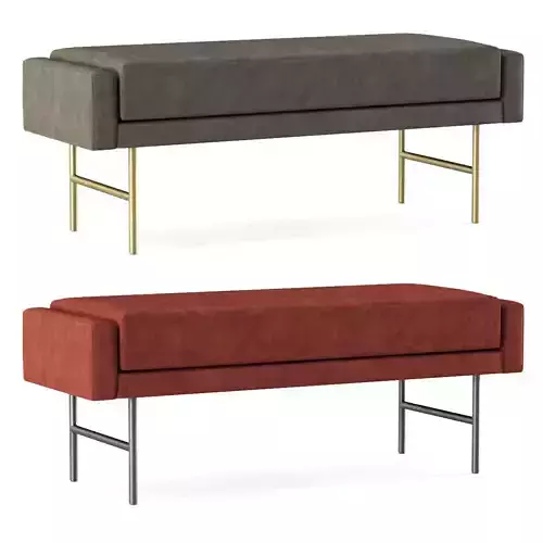 Blu Dot Bank Velvet Bench  3D model