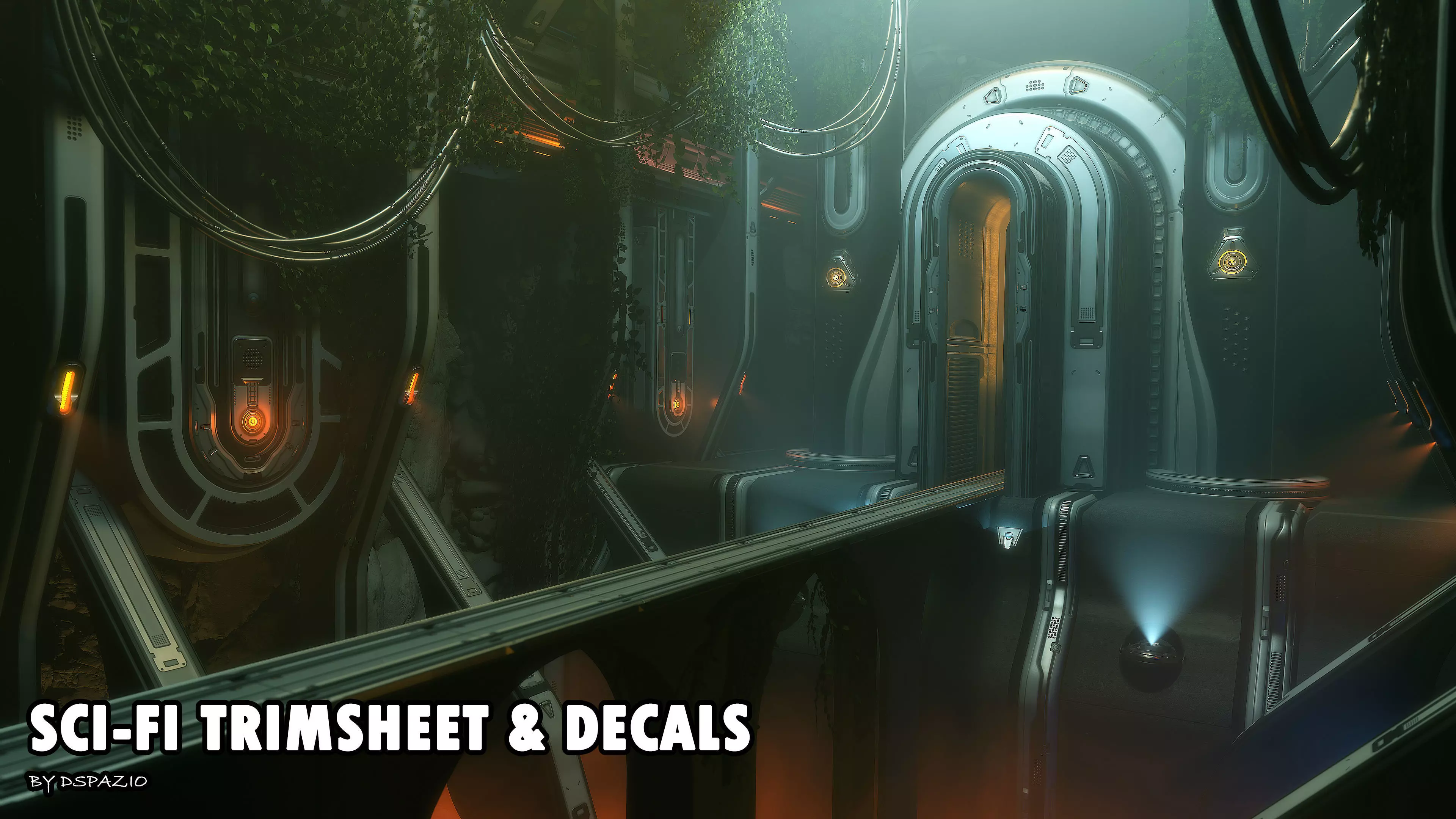 Sci-fi Trimsheet and Decals Texture_0