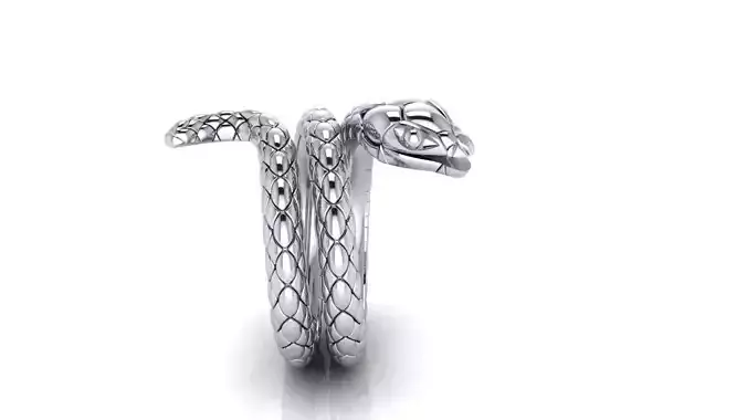 SNAKE SILVER RING