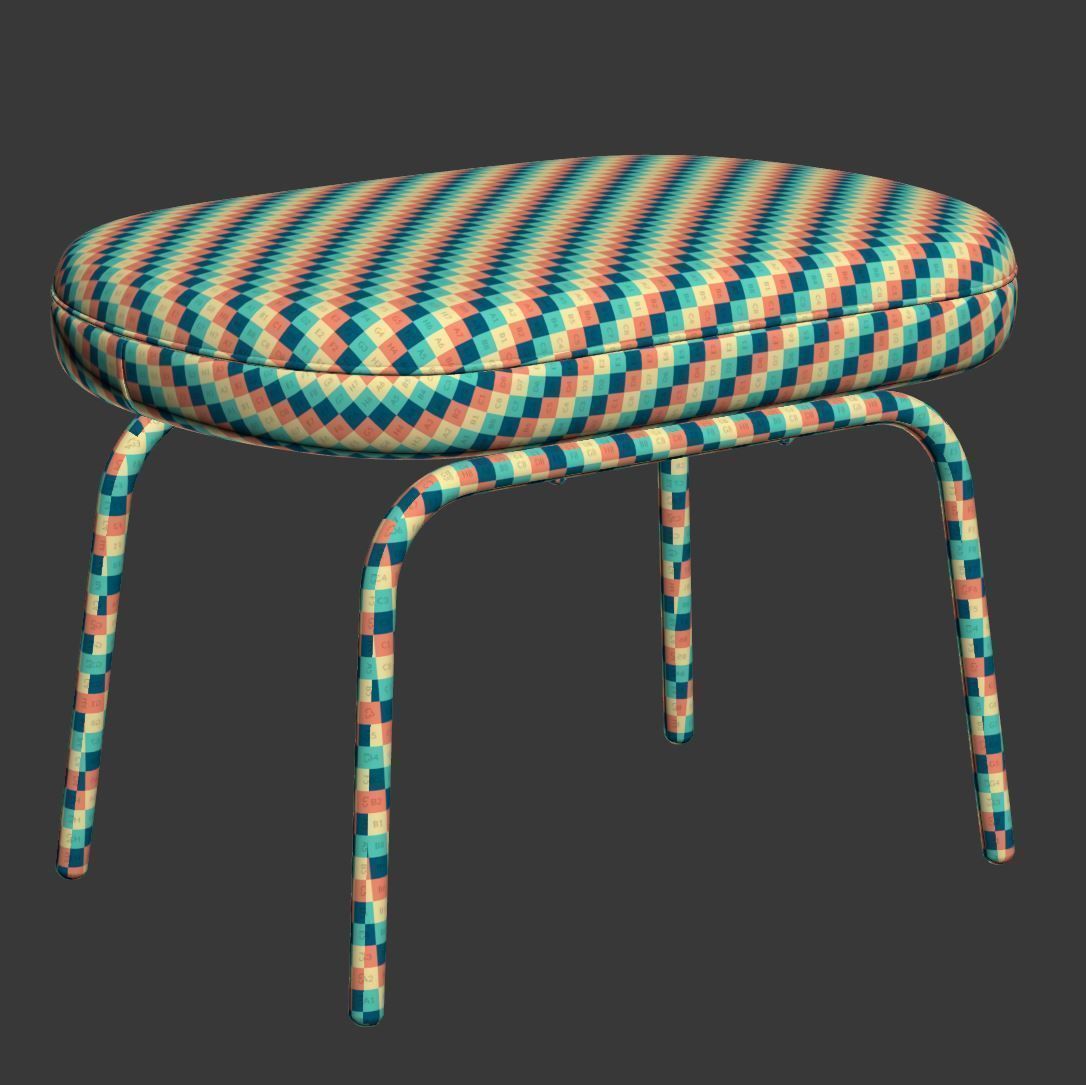 Era Footstool by Normann Copenhagen Low-poly 3D model_6