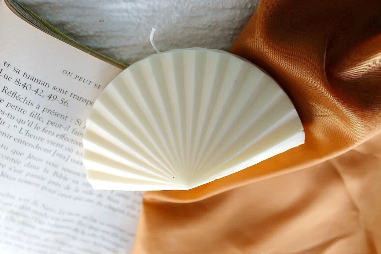 Shell candle silicone mold 3D print model 3D print model_1