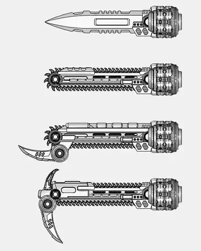 Project Bad Dog Weapons Upgrade For Naughty Smaller Knights Free 3D print model