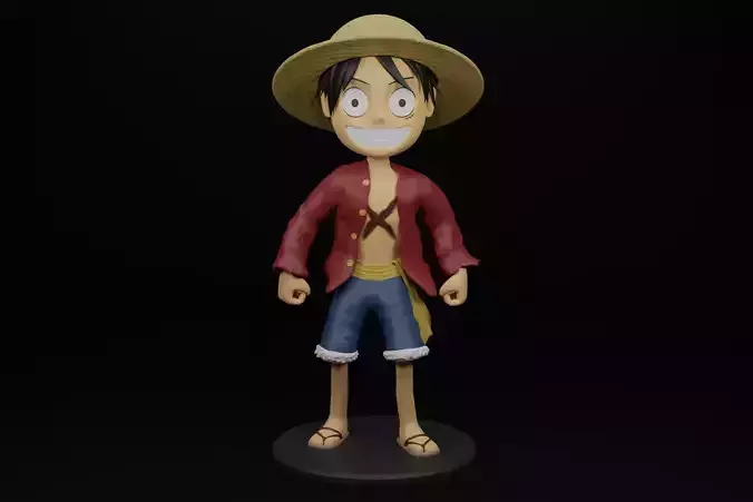 Monkey D Luffy Semi Chibi 3D print model