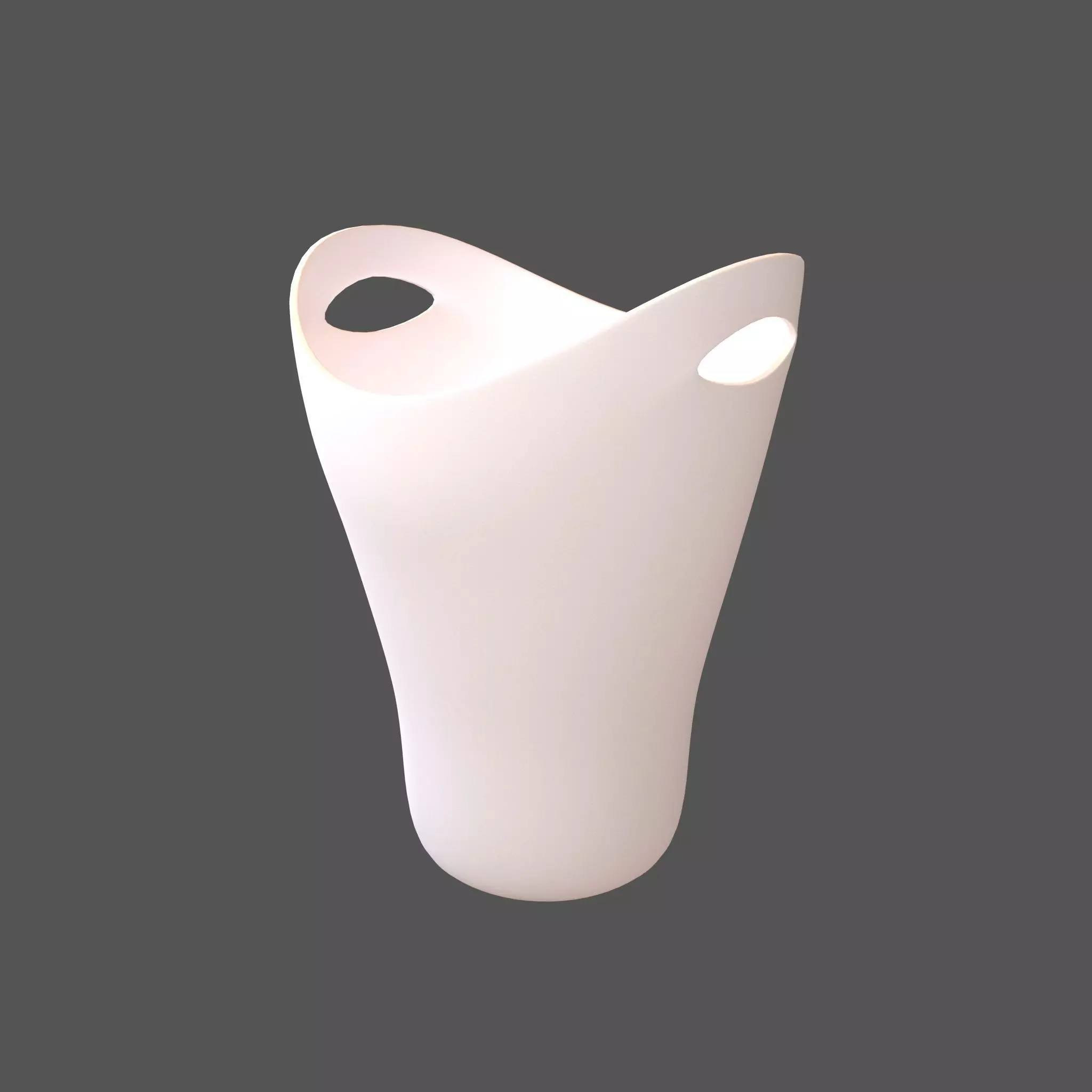 Modern Trash Can v1 002 Low-poly 3D model_0