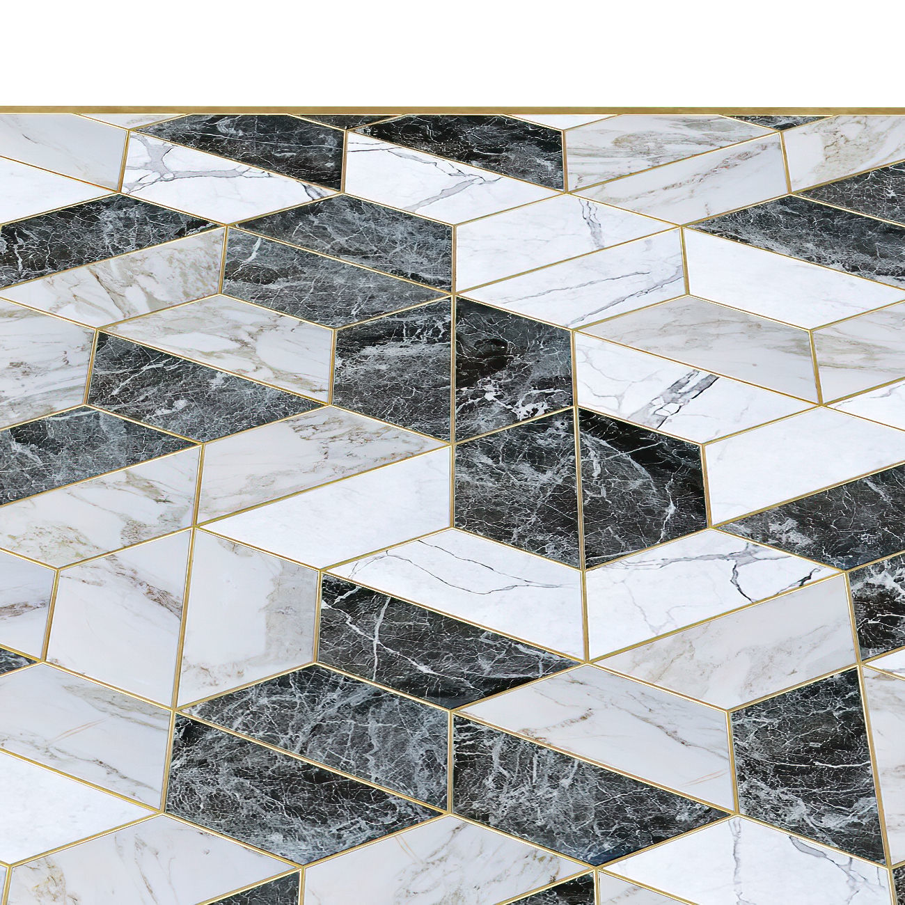 Geometry Modern Marble Floor  3D model_2