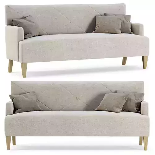 HBF Brentwood Sofa with button back  3D model
