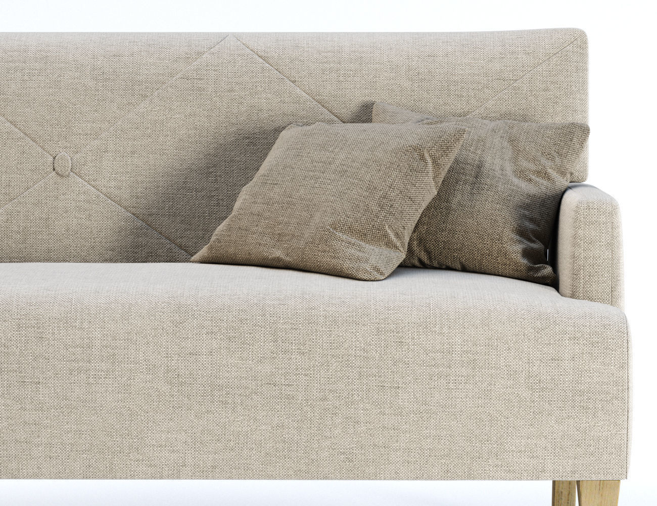 HBF Brentwood Sofa with button back  3D model_2