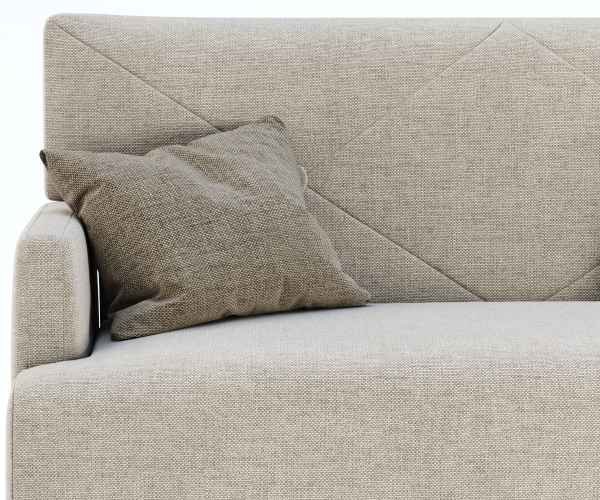 HBF Brentwood Loveseat with button back  3D model_2