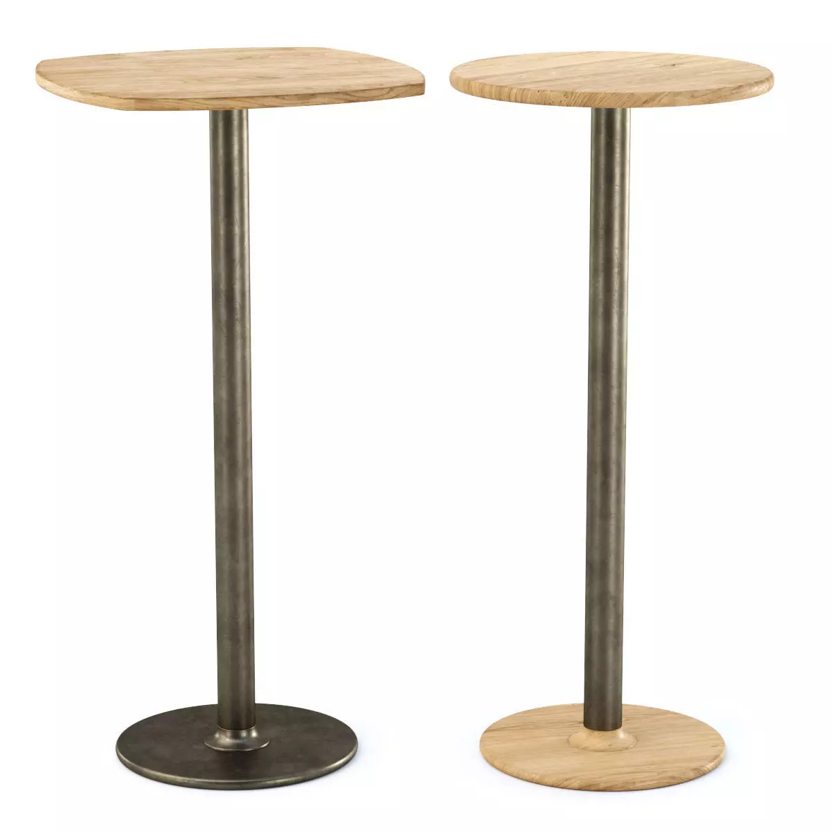 Bob pedestal cafe and bar tables 3D model | CGTrader