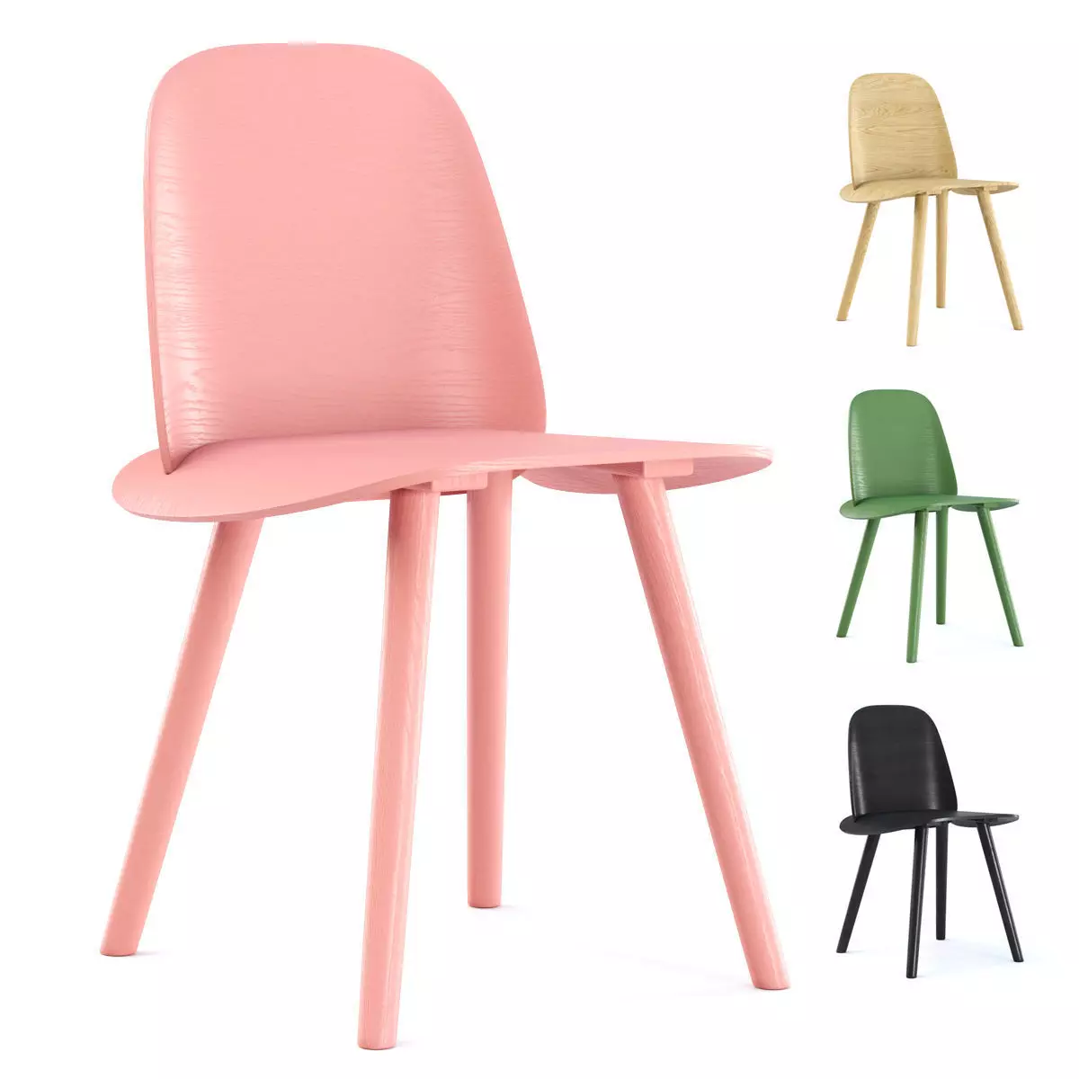 Mutto Nerd Chair Low-poly 3D model