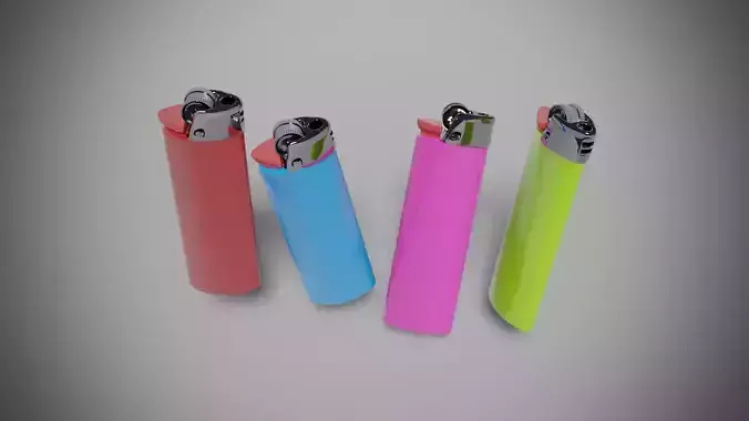 Lighter universal tool game-ready Lighters Low-poly 3D model