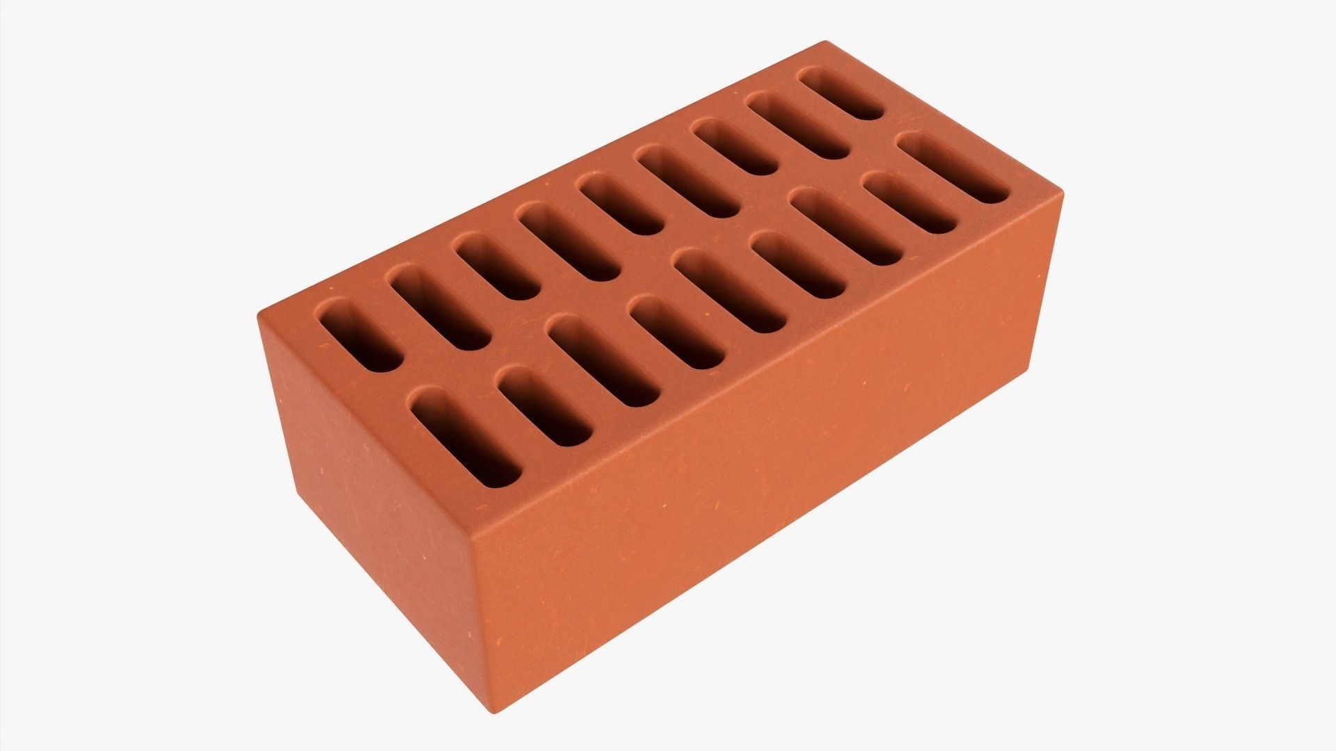 Clay brick type 03 3D model_1