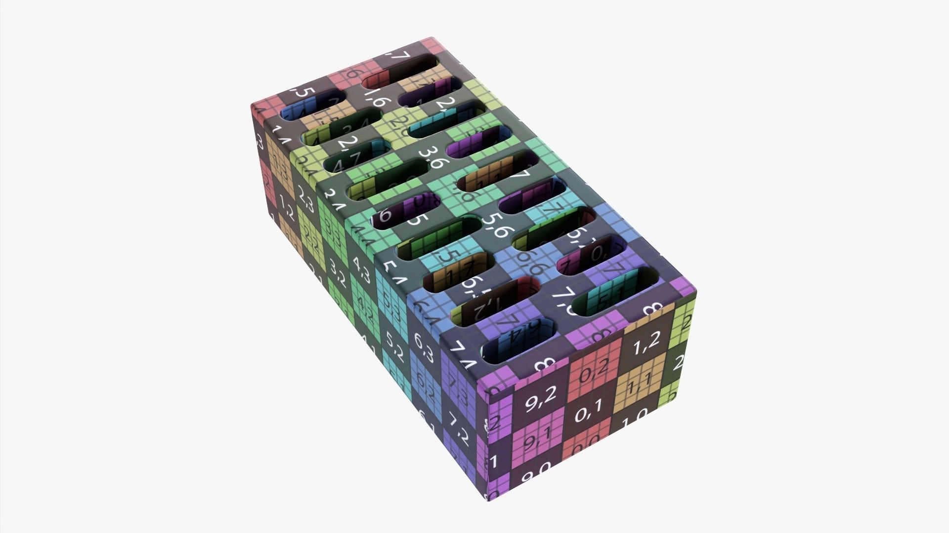 Clay brick type 03 3D model_6