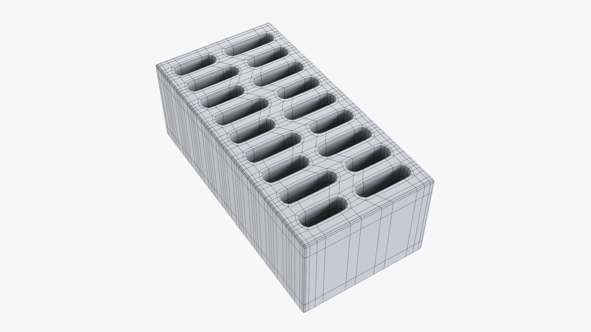 Clay brick type 03 3D model_5