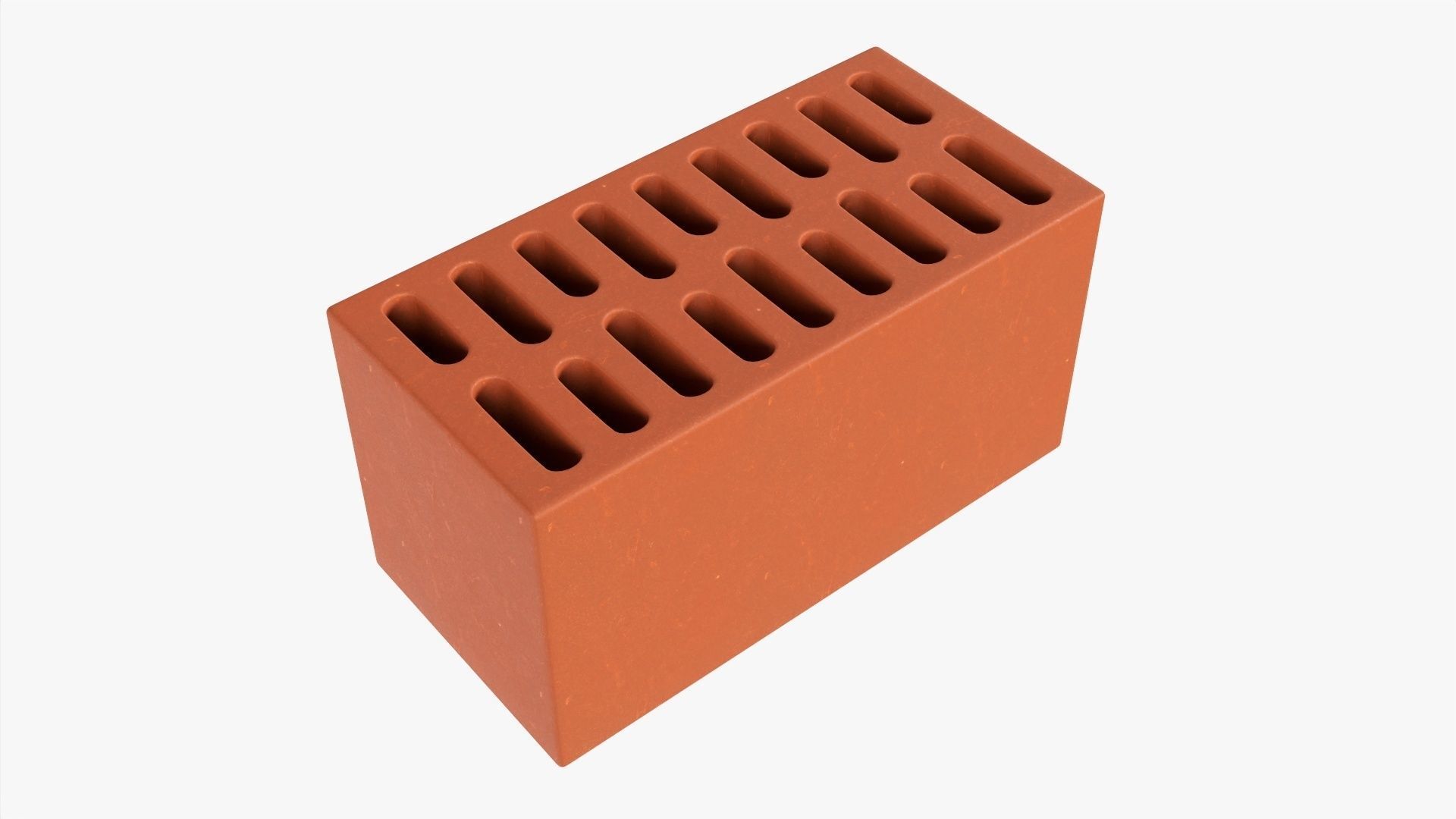 Clay brick type 04 3D model_1