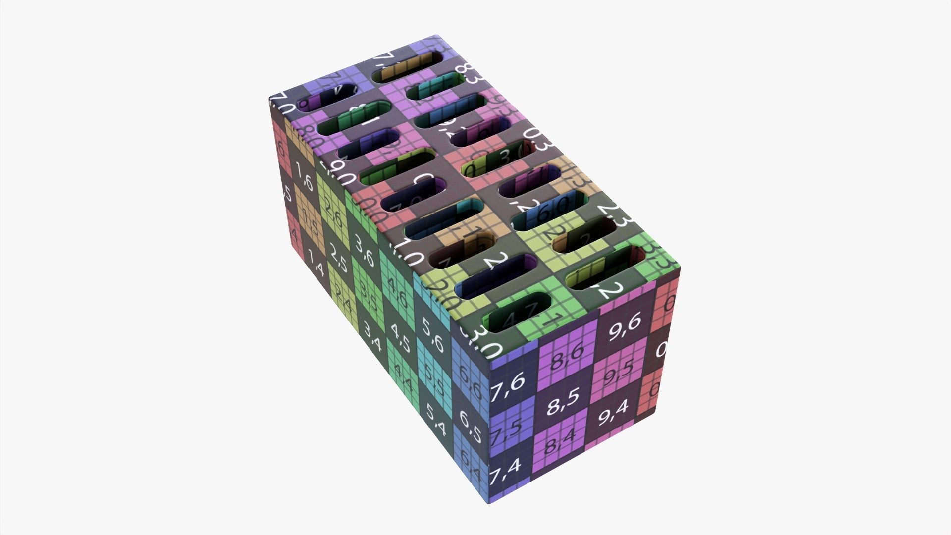 Clay brick type 04 3D model_6