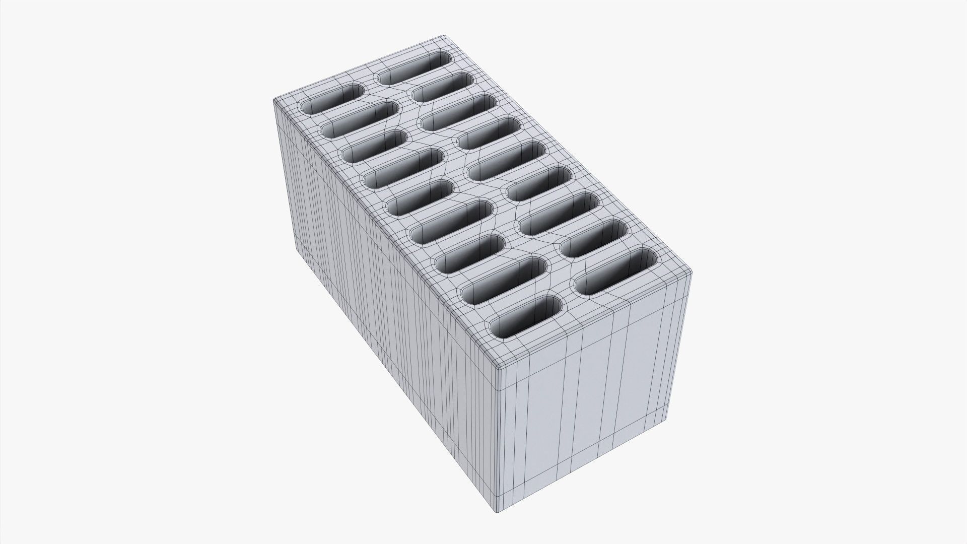 Clay brick type 04 3D model_5