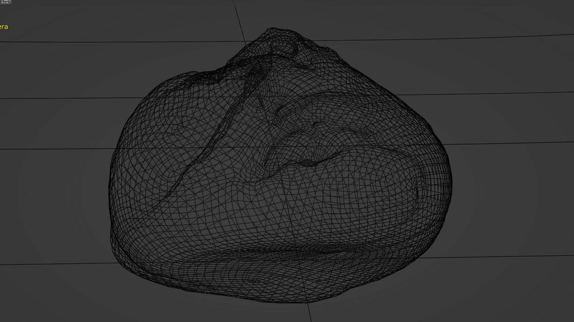 French Loaf or French bread with corn and cereals 3D model_5