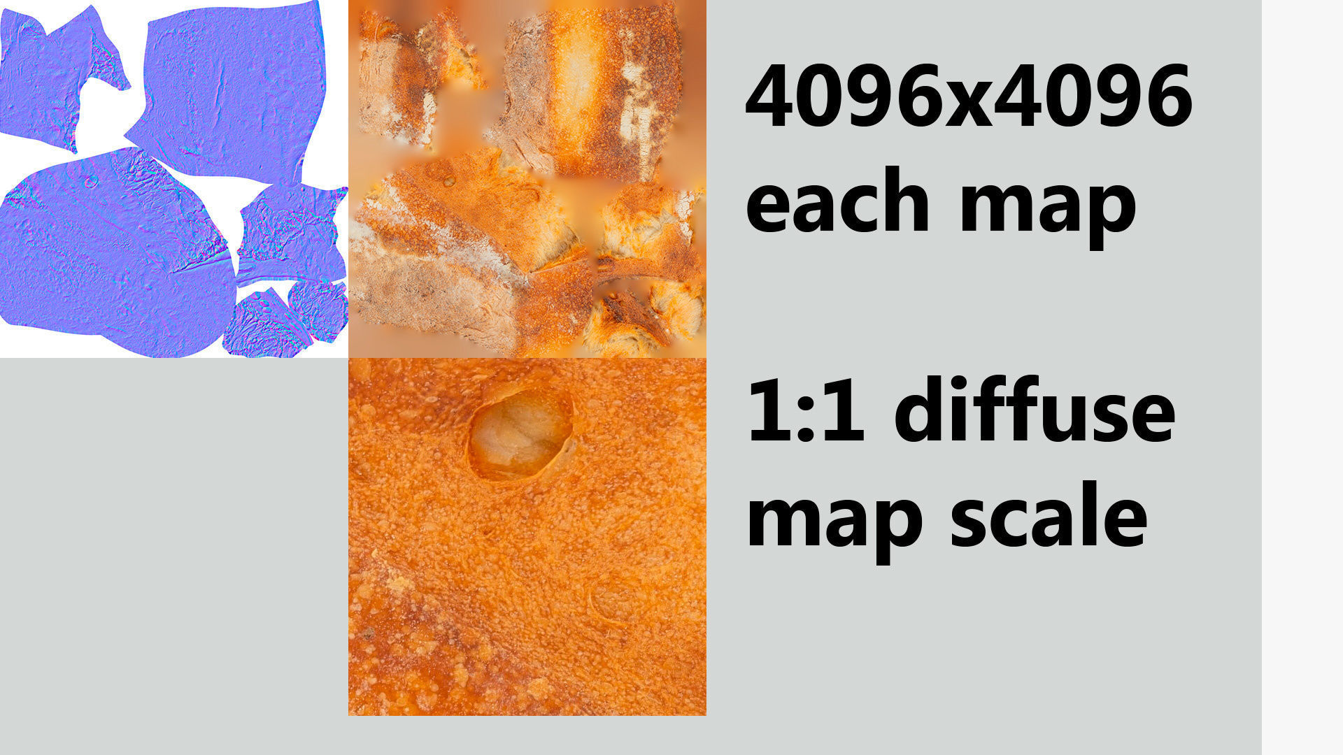 French Loaf or French bread with corn and cereals 3D model_7