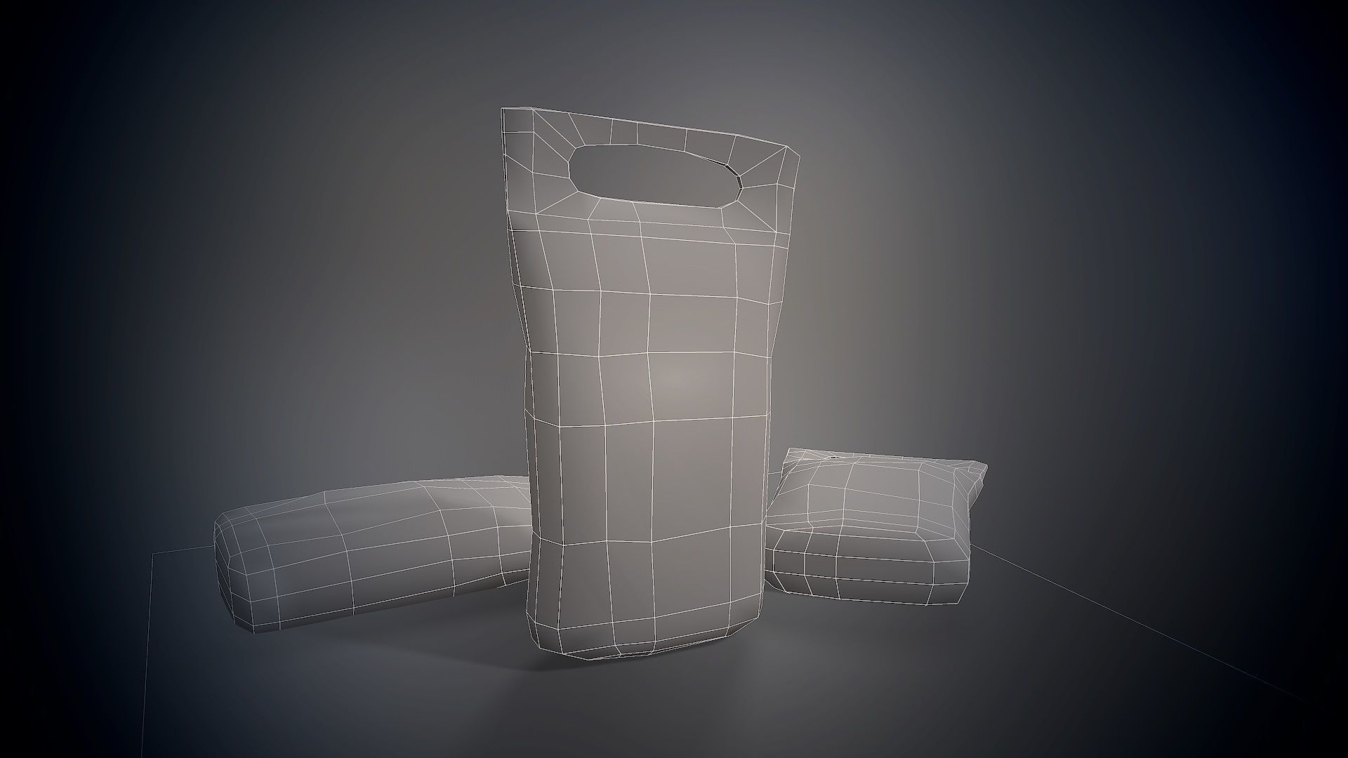 Garden fertilzer package with soil and lime da1 Low-poly 3D model_8