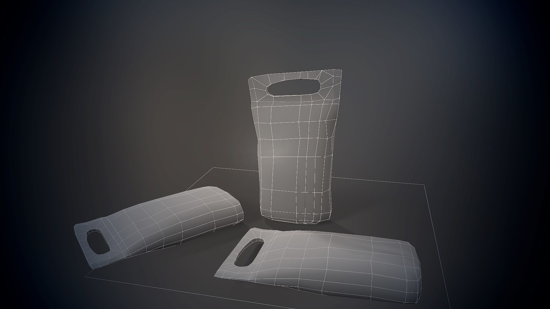 Garden fertilzer package with soil and lime da1 Low-poly 3D model_9