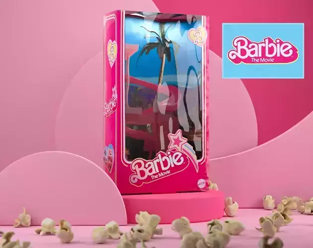 Barbie Box 3D Blender Scene 3D model