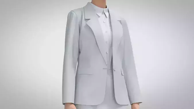 Women Blazer 3D model