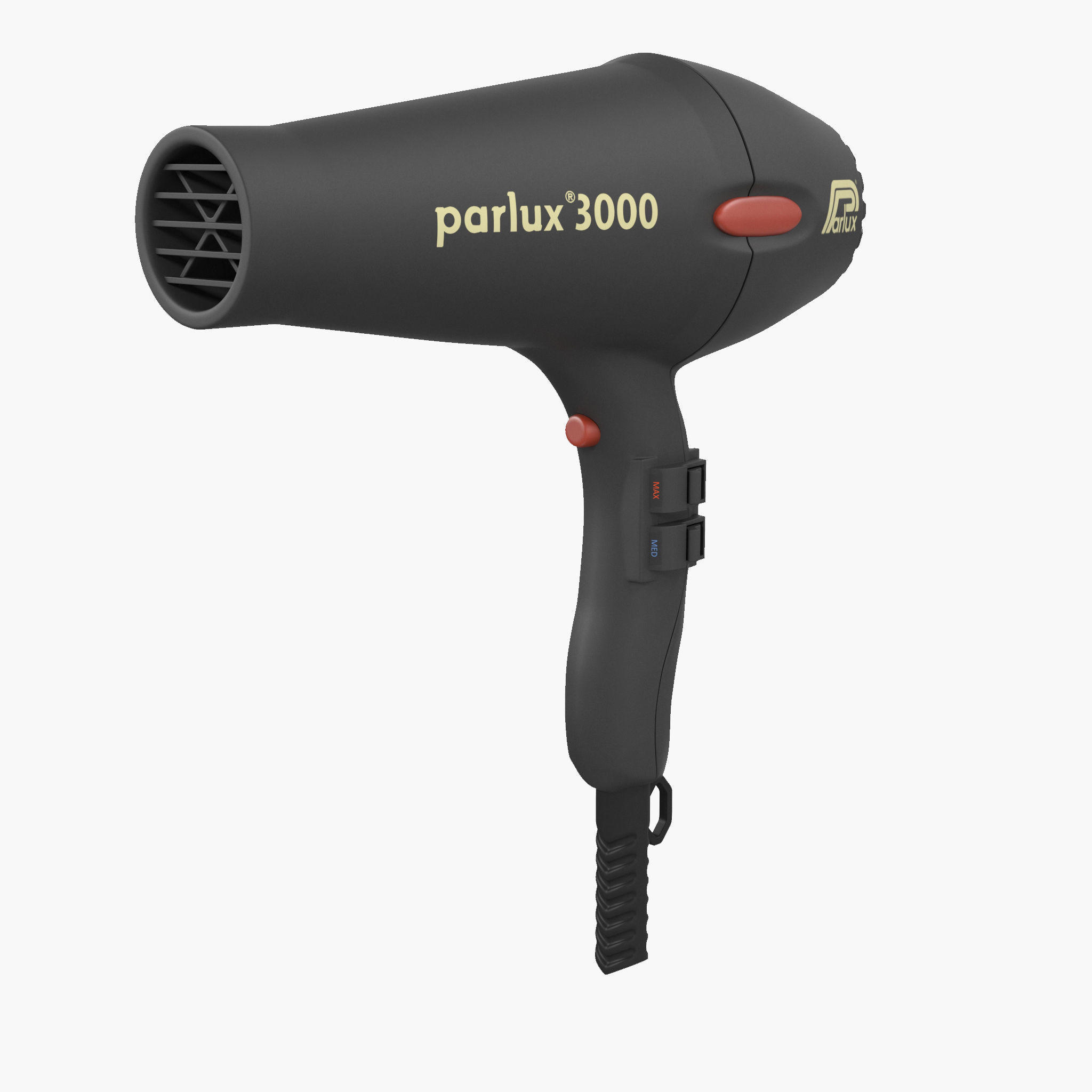 New black matte beauty hair dryer da1 3D model_13