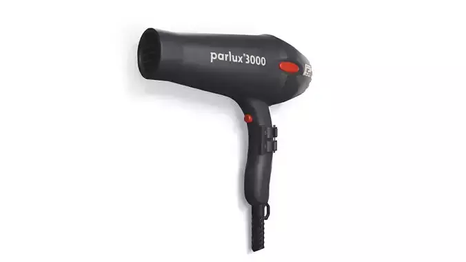 New black matte beauty hair dryer da1 3D model